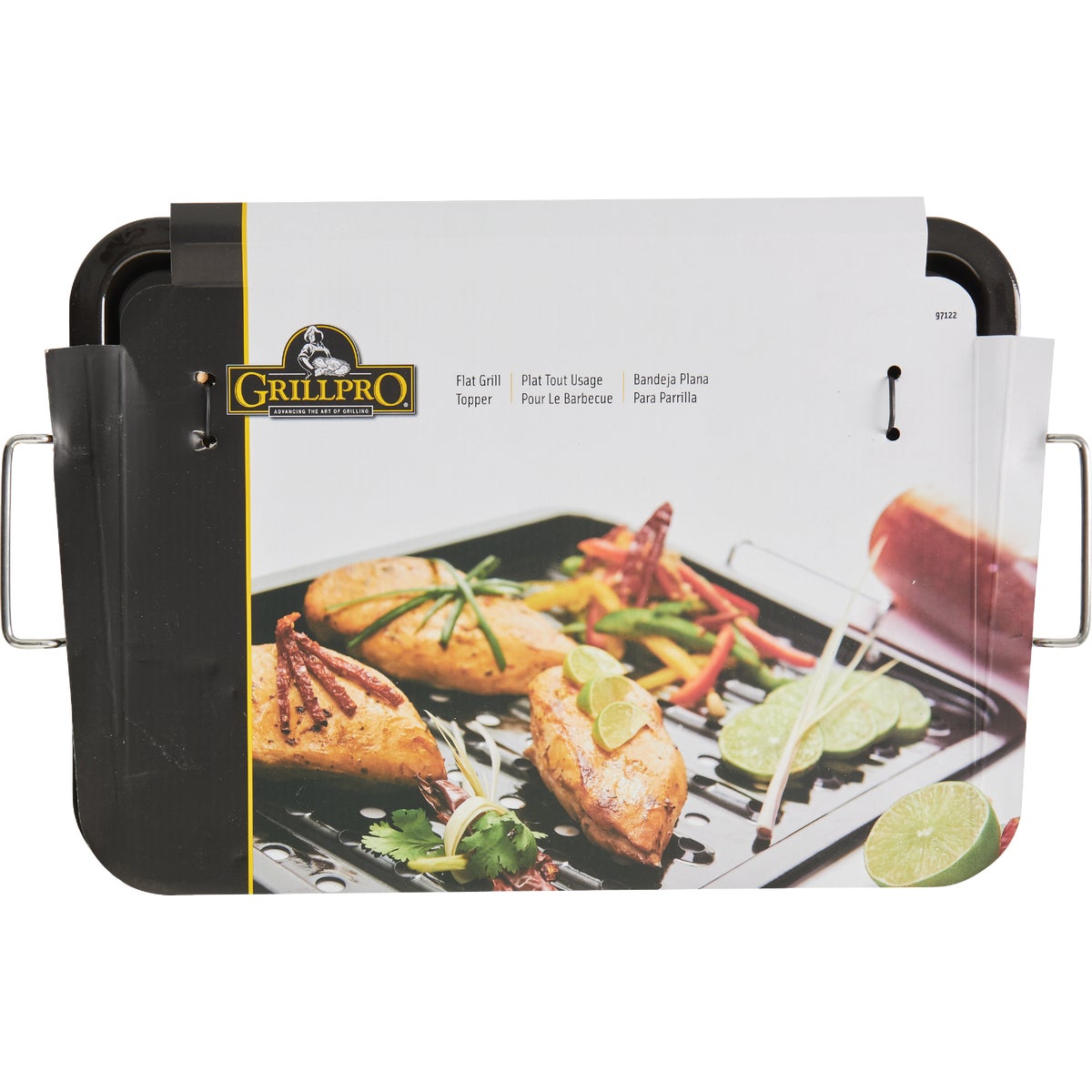 GrillPro 11 In. W. x 16 In. L. Porcelain Coated Stainless Steel Grill Topper Tray Image 7