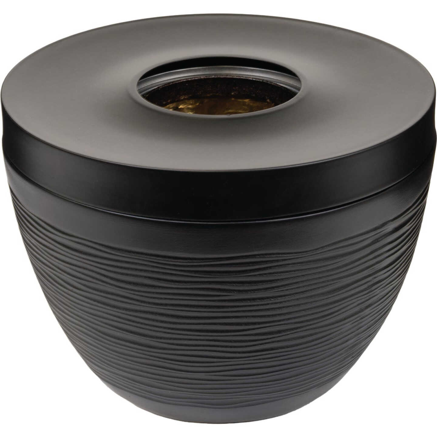 Sterno Small Onyx & Ivory with Black Lid Tabletop Fire Pit Image 1