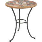 Mosaic 3-Piece Bistro Set With Wicker Seats Image 2