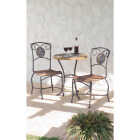Mosaic 3-Piece Bistro Set With Wicker Seats Image 3