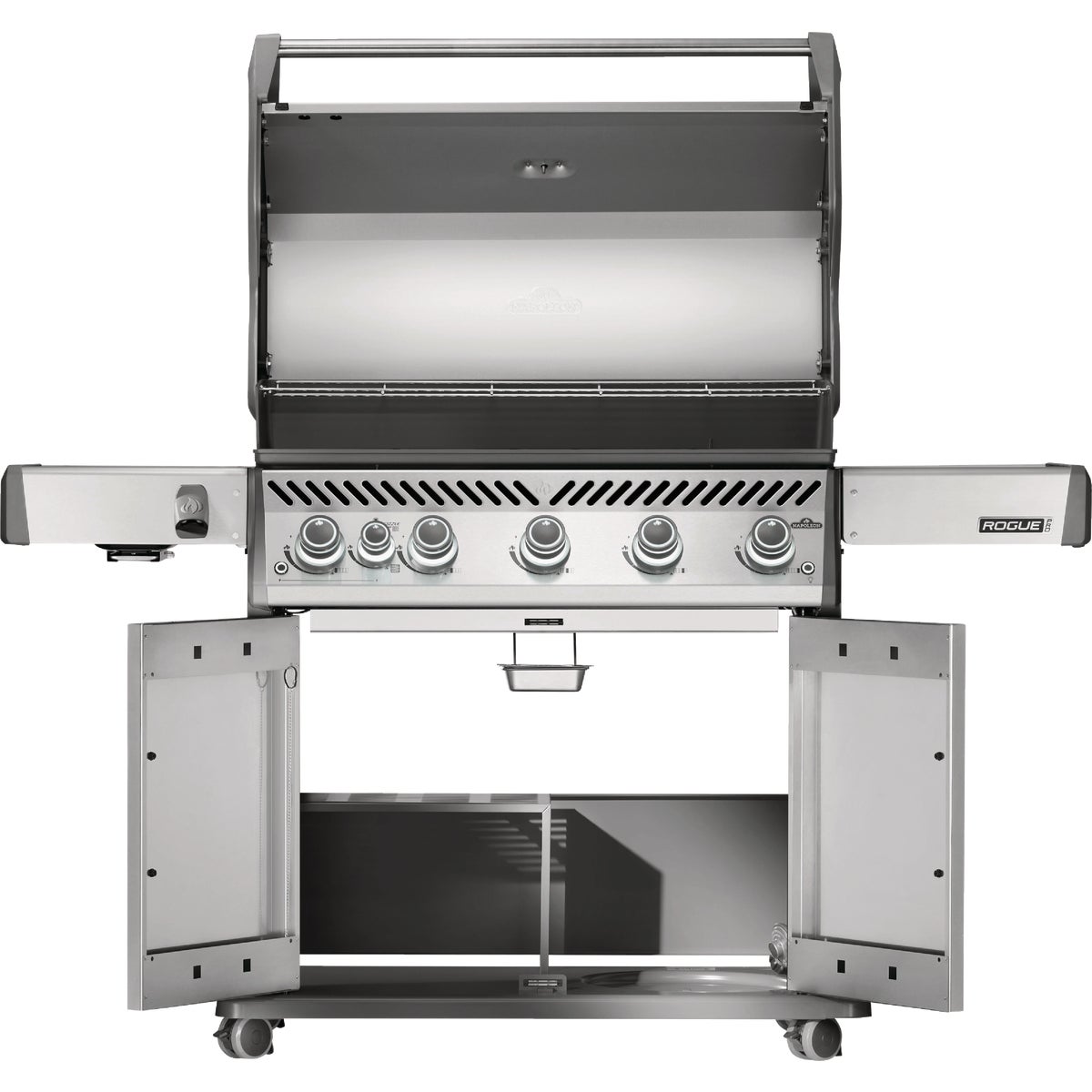 Napoleon Rogue Pro 625 5-Burner LP Gas Grill with Infrared Side Burner, Stainless Steel Image 5