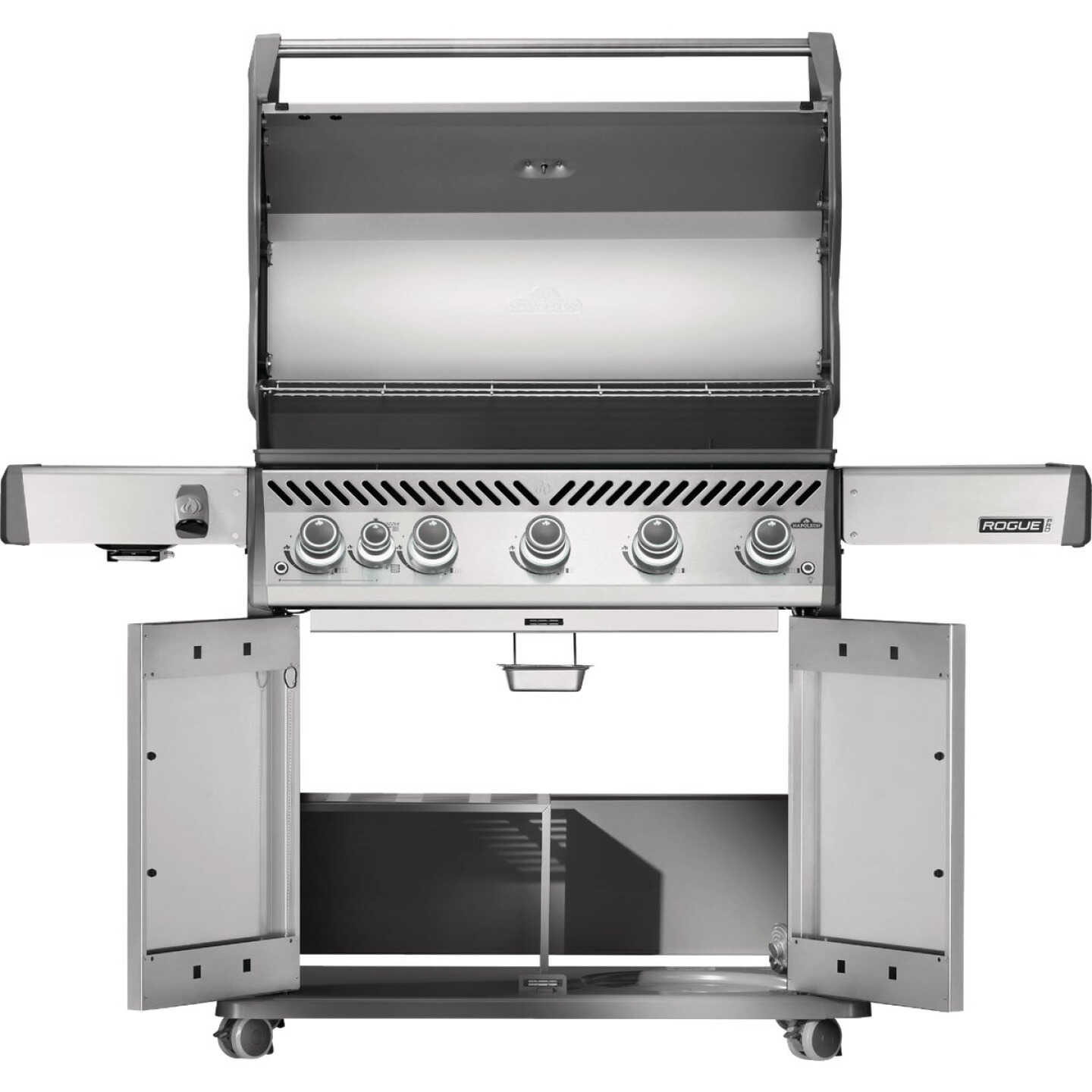 Napoleon Rogue Pro 625 5-Burner LP Gas Grill with Infrared Side Burner, Stainless Steel Image 5