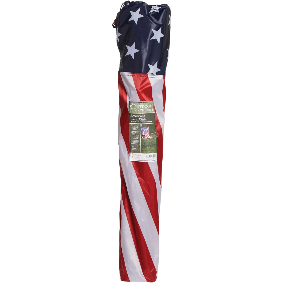 Outdoor Expressions Americana Folding Camp Chair Image 4