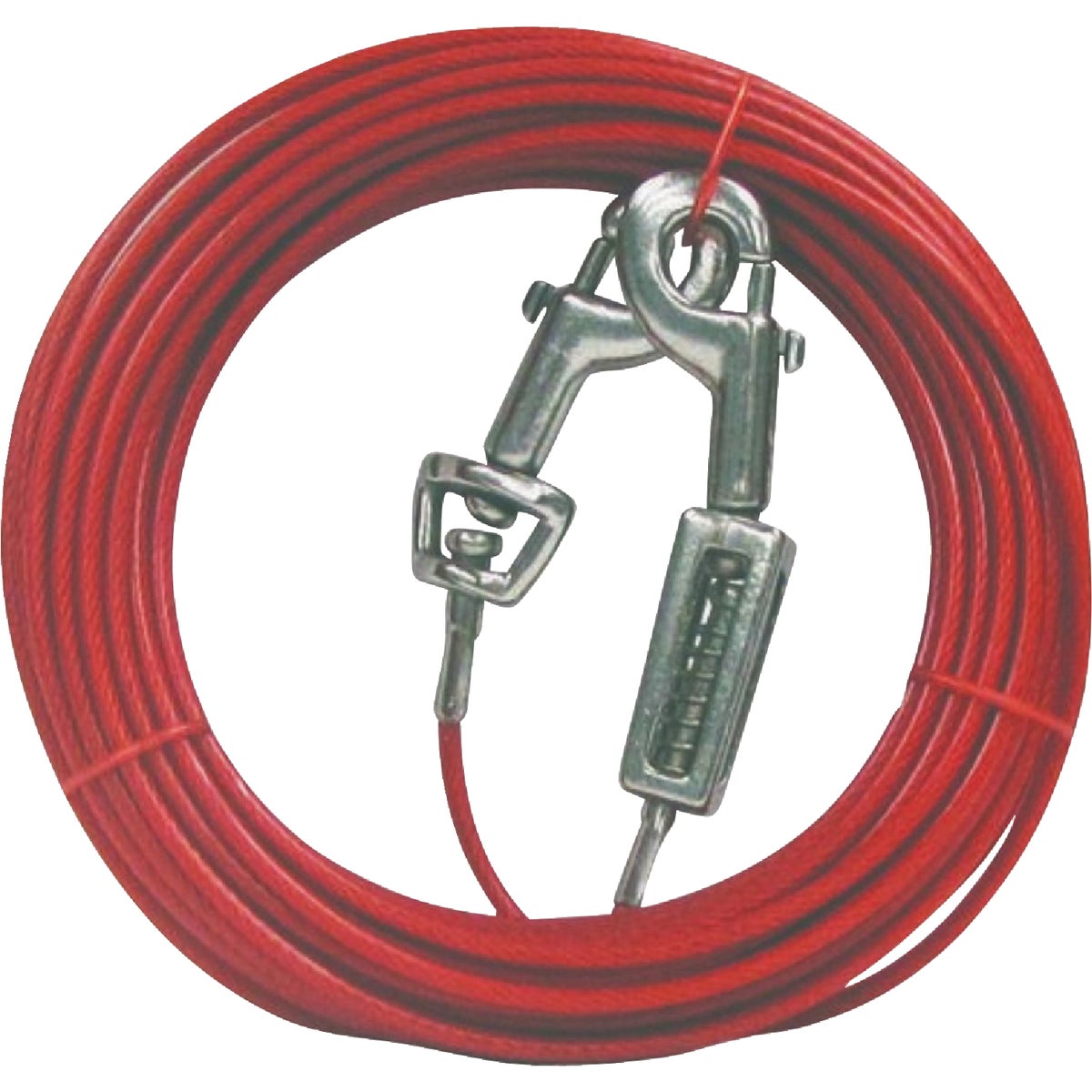 Boss Pet Guardian Gear Large Dog Cable with Spring Dog Tie-Out, 20 Ft.