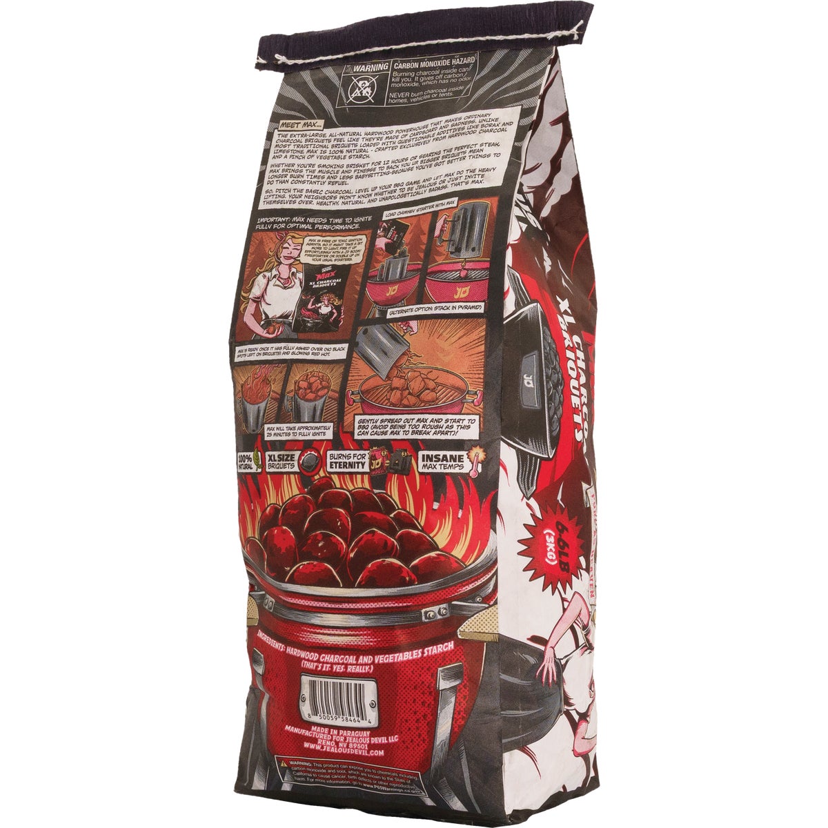 Jealous Devil Max 6.6 Lb. Pillow Charcoal Briquets Image 2