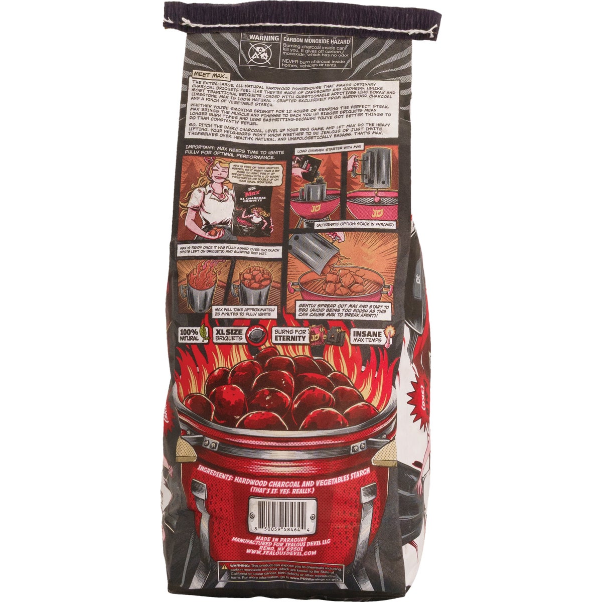 Jealous Devil Max 6.6 Lb. Pillow Charcoal Briquets Image 3