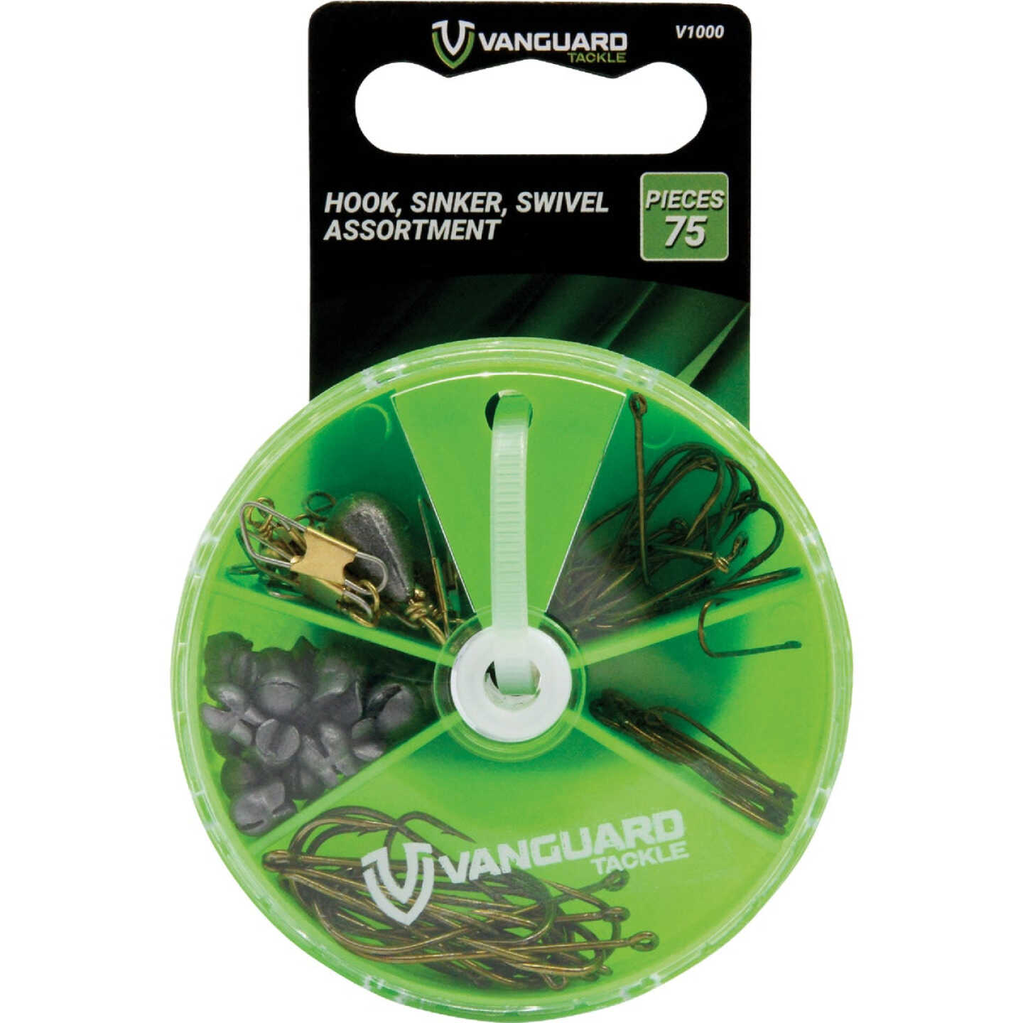 Vanguard 75-Piece Assorted Hook, Swivel & Sinker Kit Image 1