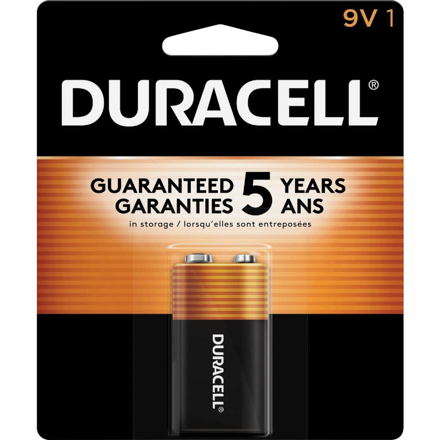 Duracell CopperTop 9V Alkaline Battery Image 1