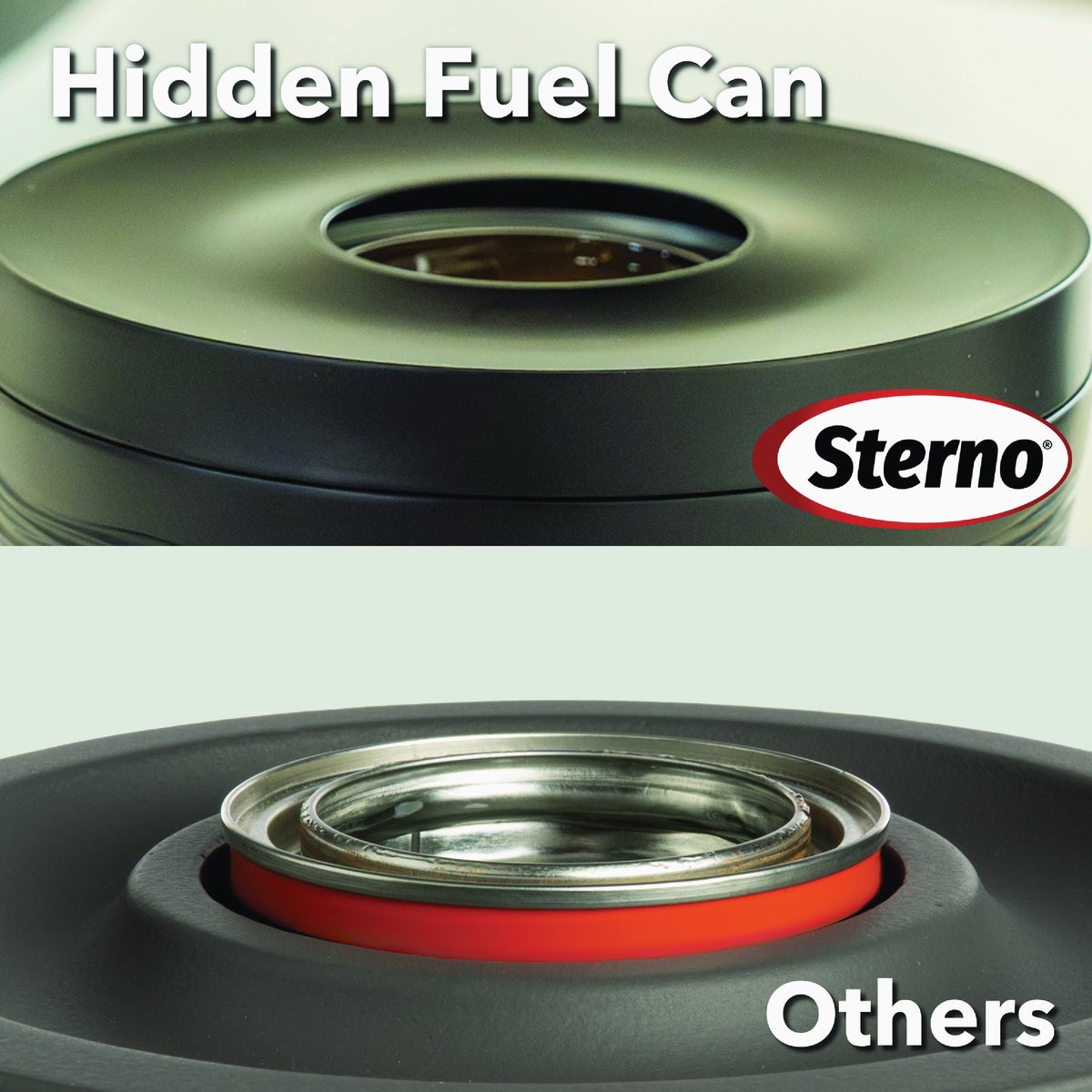 Sterno Small Onyx with Black Lid Tabletop Fire Pit Image 3