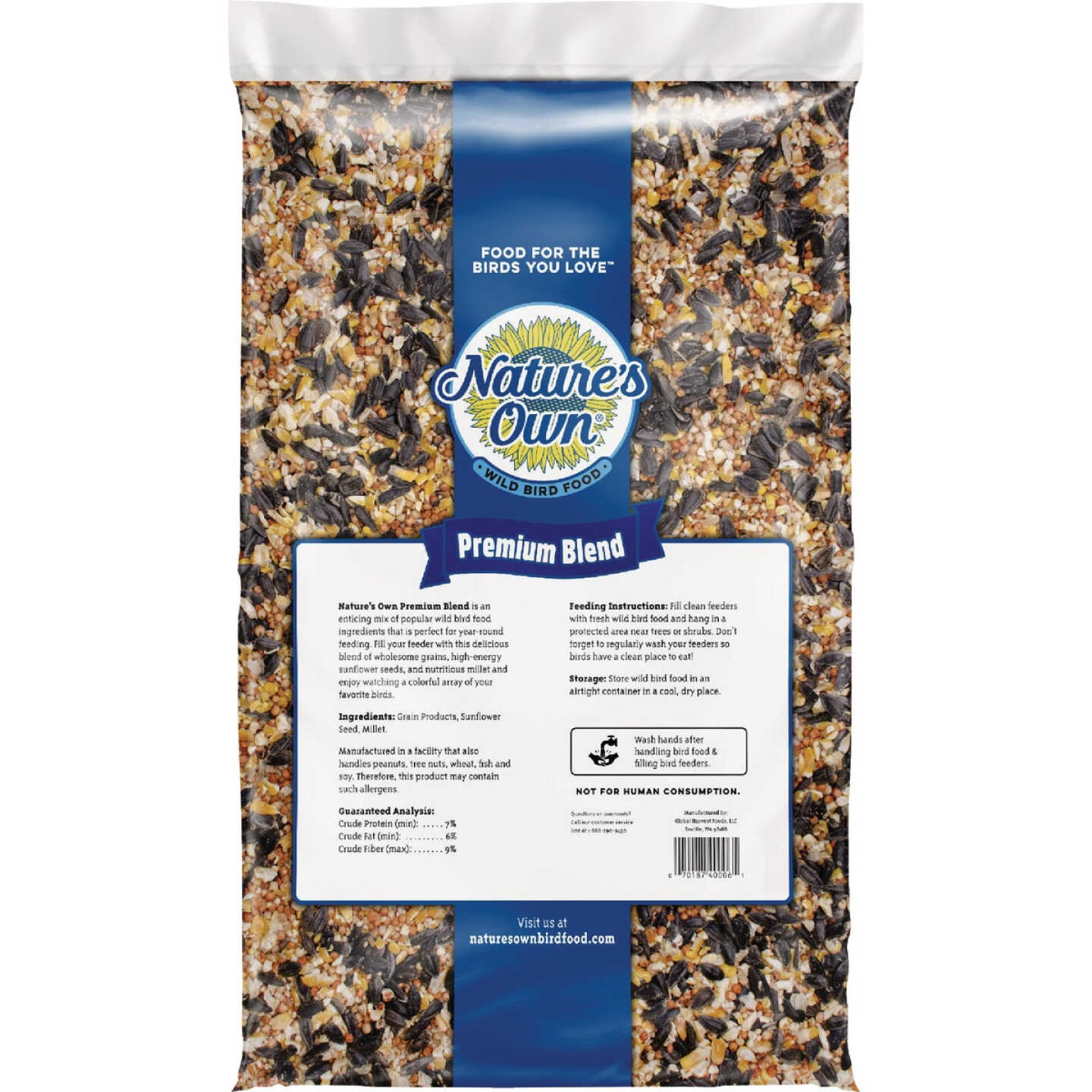 Nature's Own 20 Lb. Premium Blend Wild Bird Food Image 2