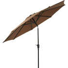 Outdoor Expressions 9 Ft. Aluminum Tilt/Crank Brown Patio Umbrella Image 5