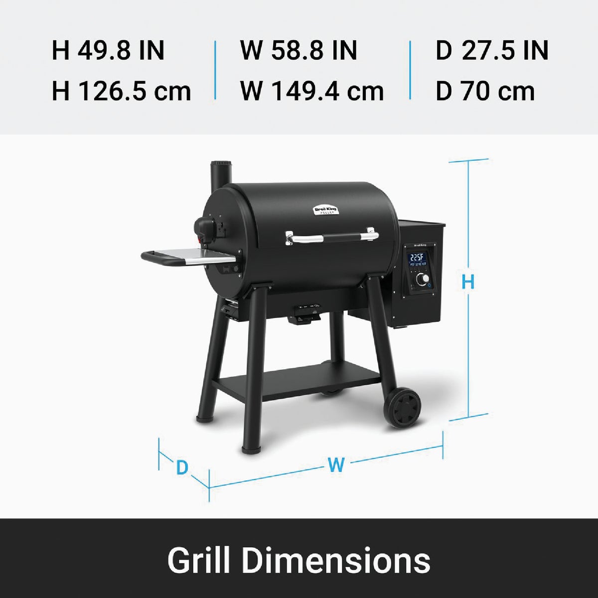 Broil King Regal Pellet 500 Black 865 Sq. In. Grill Image 3