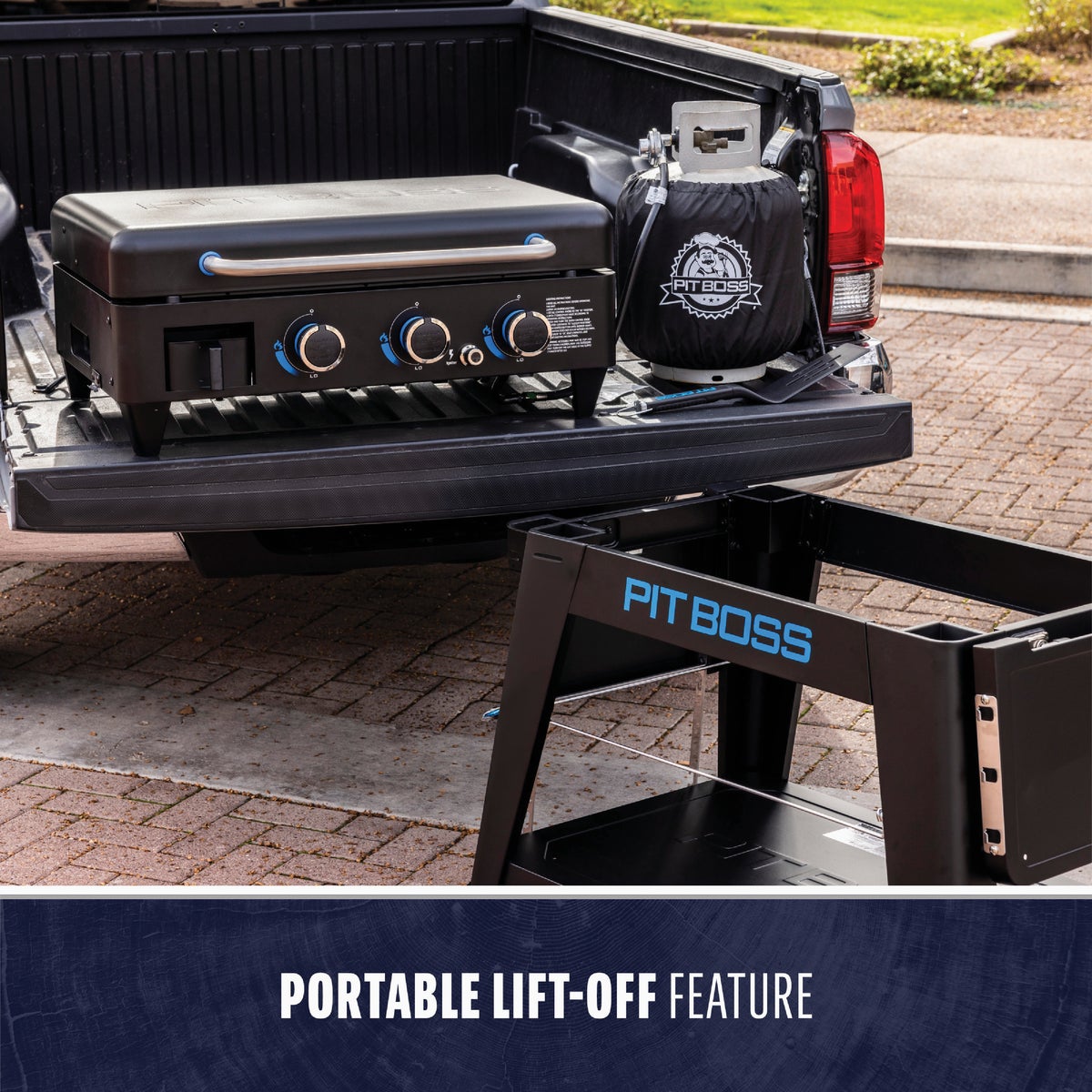 Pit Boss 3-Burner Propane Gas Gas Griddle Flat Top Grill, Black Image 5