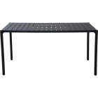 Sunjoy 59 In. x 37 In. Rectangle Heavy-Duty Black Steel Dining Table Image 1