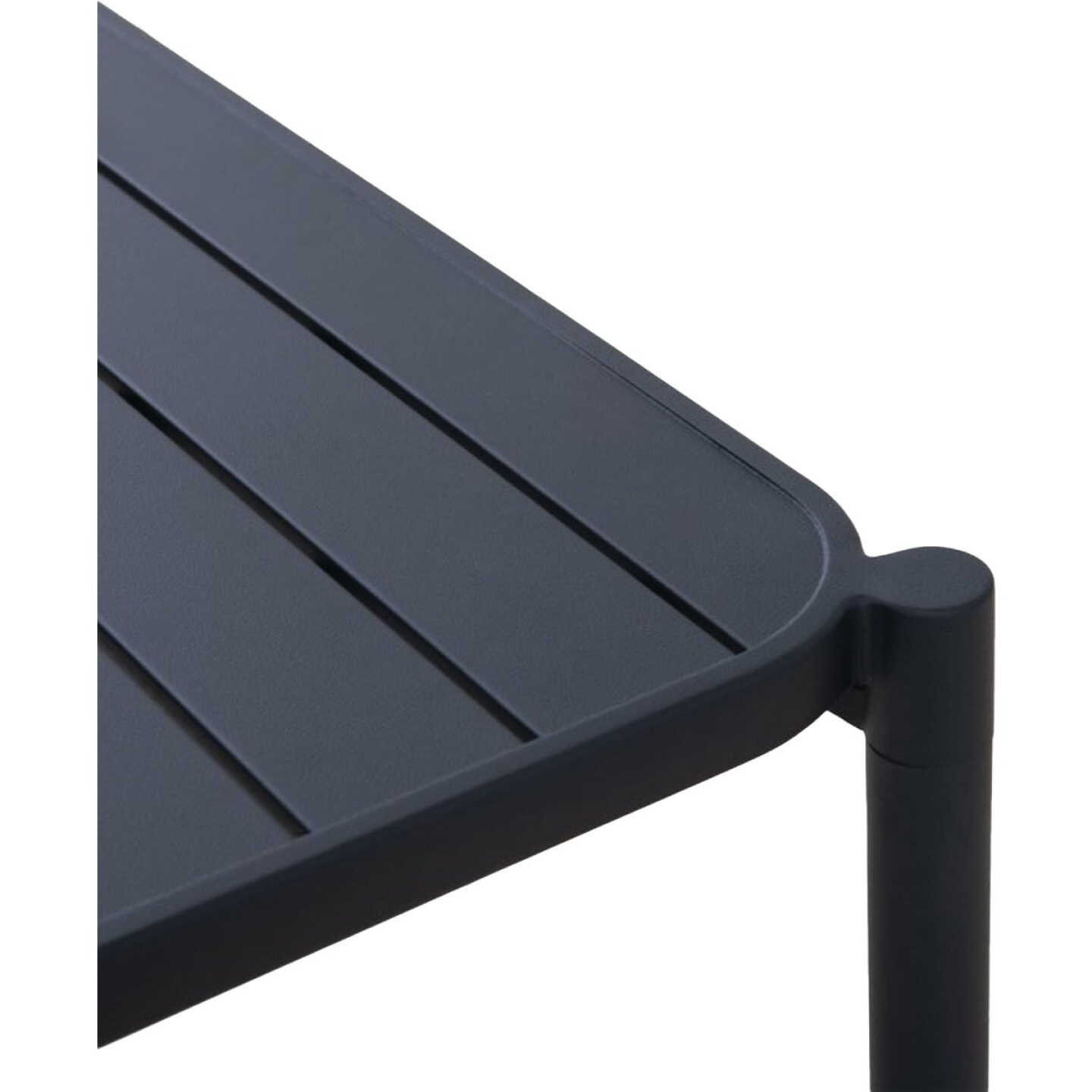 Sunjoy 59 In. x 37 In. Rectangle Heavy-Duty Black Steel Dining Table Image 5