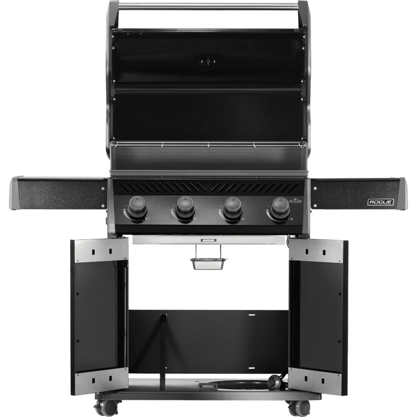 Napoleon Rogue 525 4-Burner Stainless Steel Grids LP Gas Grill, Black Image 4