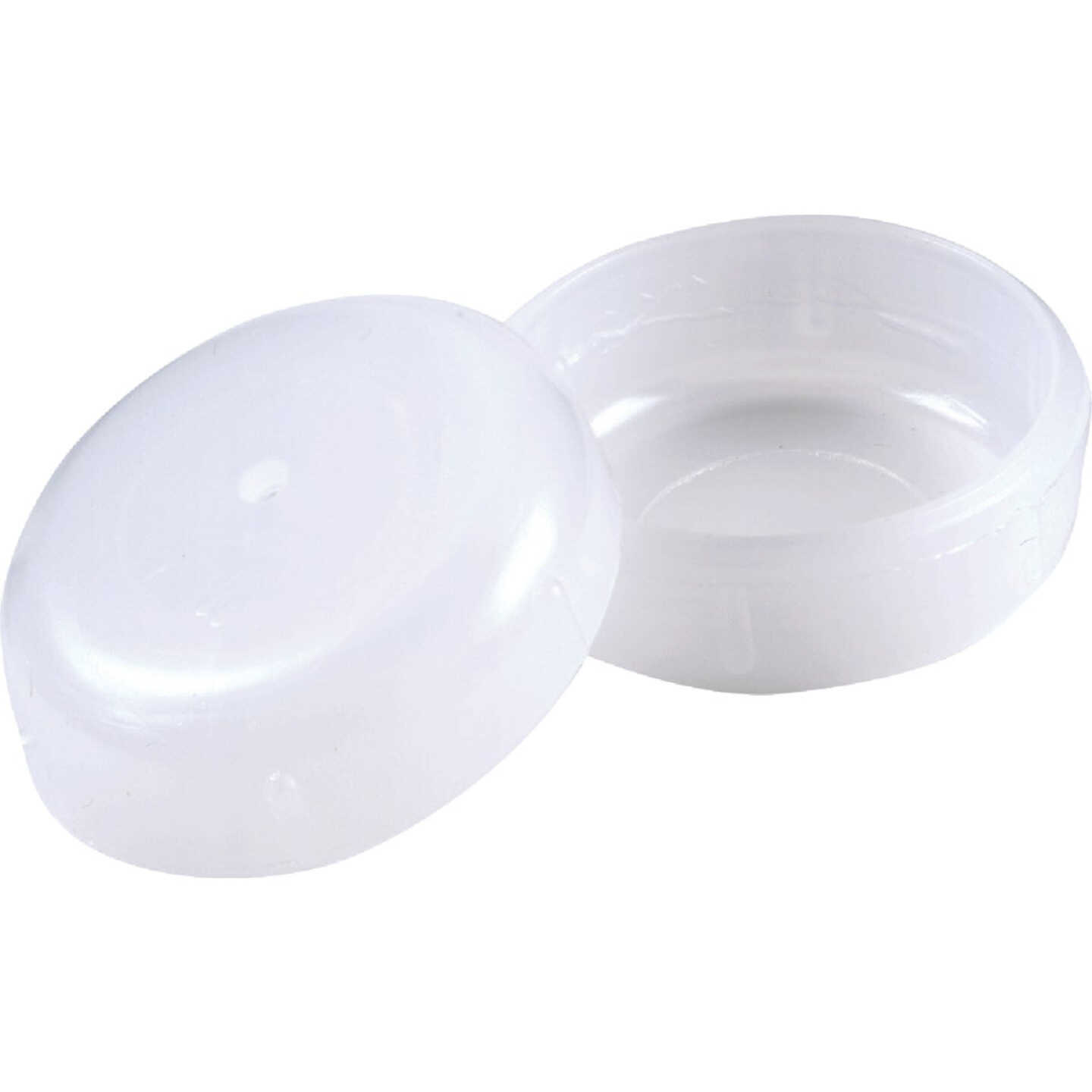 Do it 1-1/2 In. White Round Plastic Patio Furniture Cap For Wrought Iron (4-Pack) Image 1