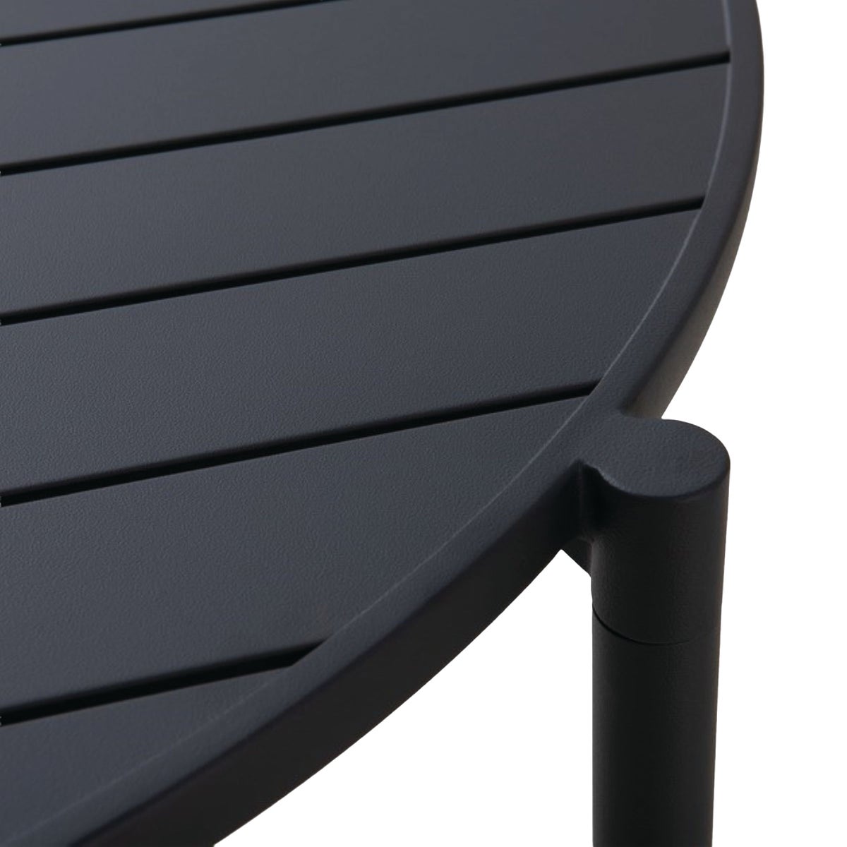 Sunjoy 46 In. Round Heavy-Duty Black Steel Dining Table Image 4