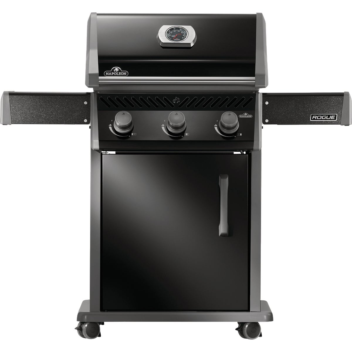 Napoleon Rogue 425 3-Burner with Cast Iron Grids LP Gas Grill, Black Image 1