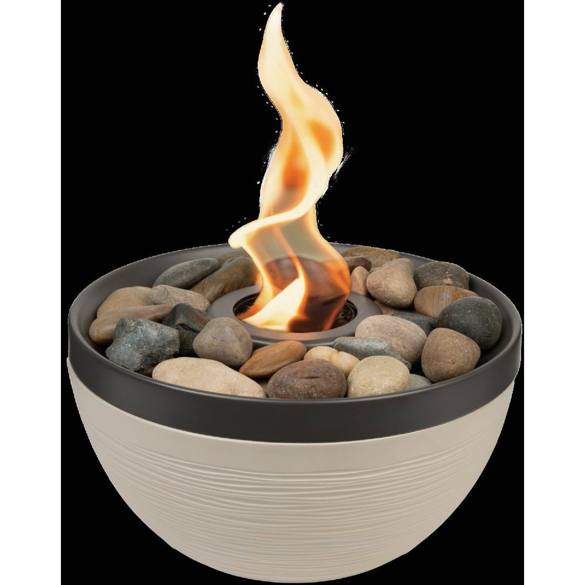 Sterno Medium Cocoa & Sand with Dark Brown Lid Tabletop Fire Pit Image 5