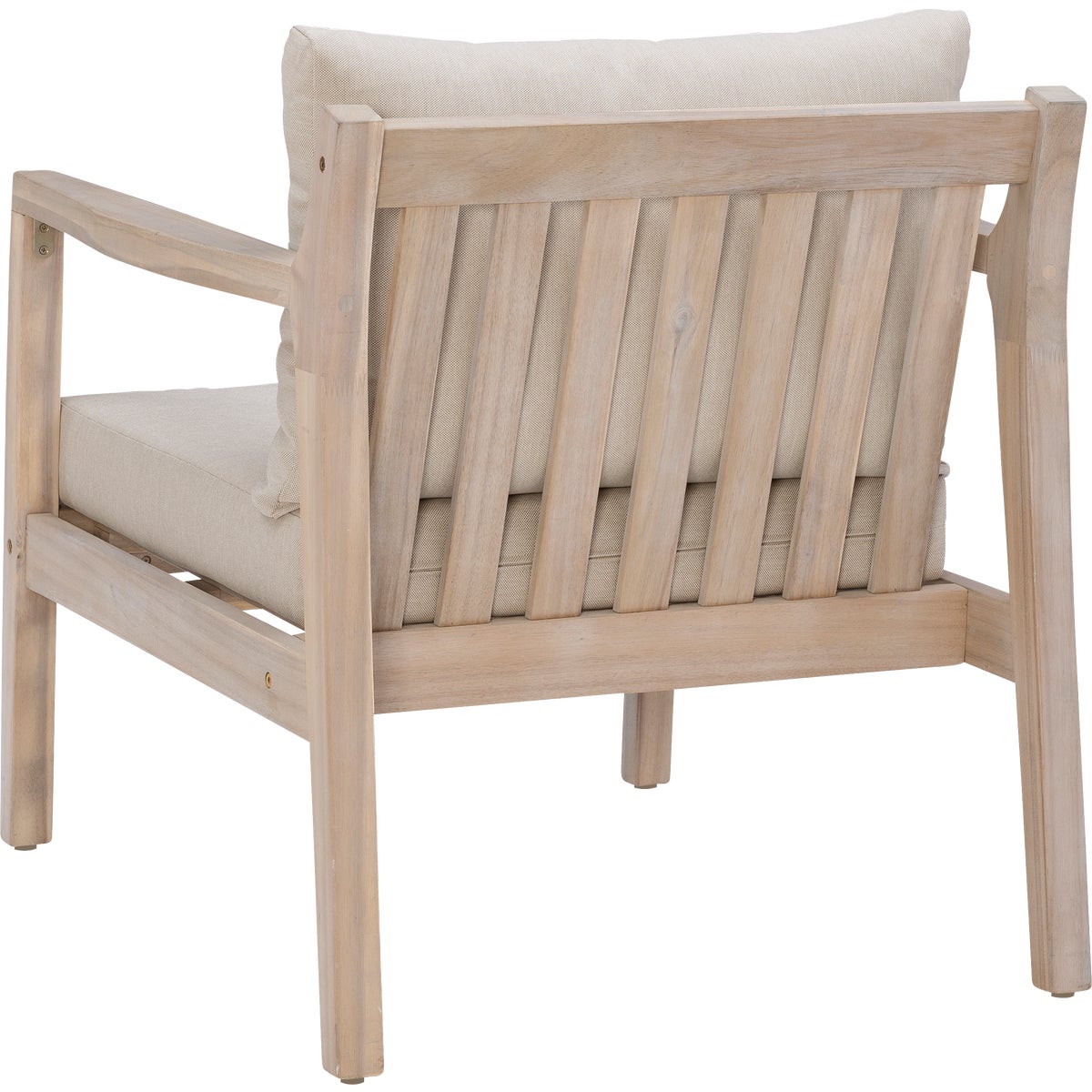 Linon Svana Natural Finish Wood Side Chair with Beige Cushions (2-Piece) Image 7