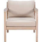 Linon Svana Natural Finish Wood Side Chair with Beige Cushions (2-Piece) Image 6
