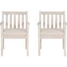 Linon Svana Natural Acacia Wood Dining Arm Chair Set (2-Piece) Image 6