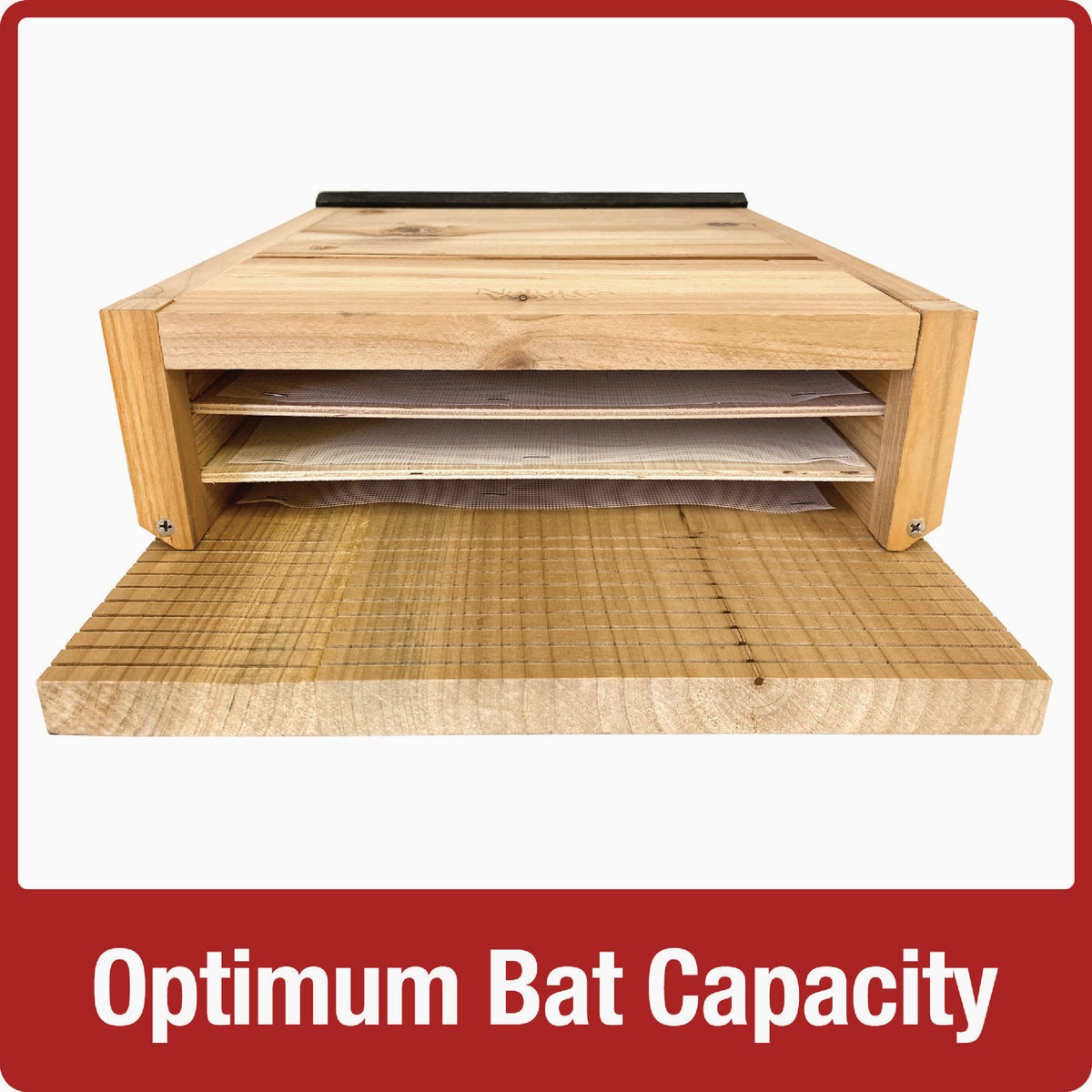 Nature's Way Cedar 3-Chamber Bat House Image 4