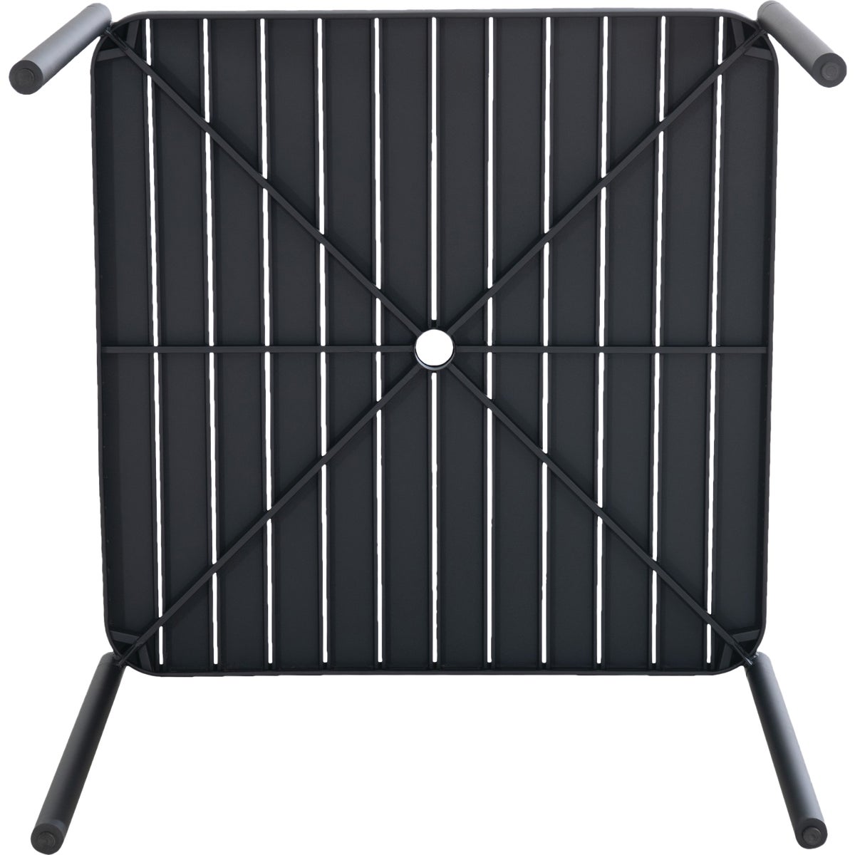 Sunjoy 40 In. Square Heavy-Duty Black Steel Dining Table Image 6