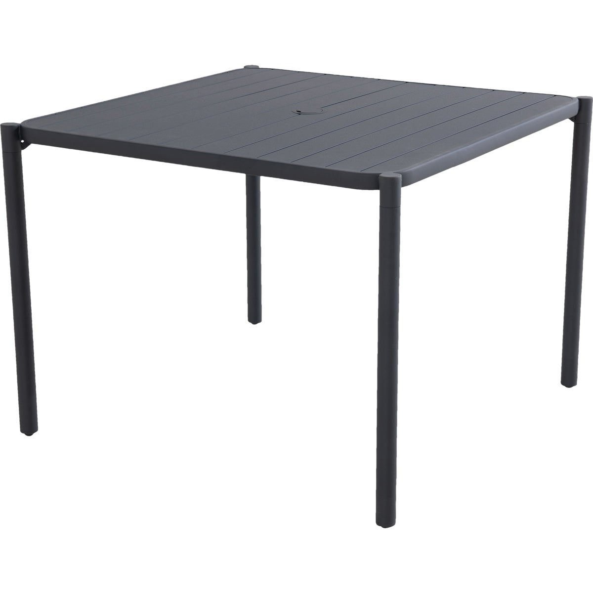 Sunjoy 40 In. Square Heavy-Duty Black Steel Dining Table Image 2