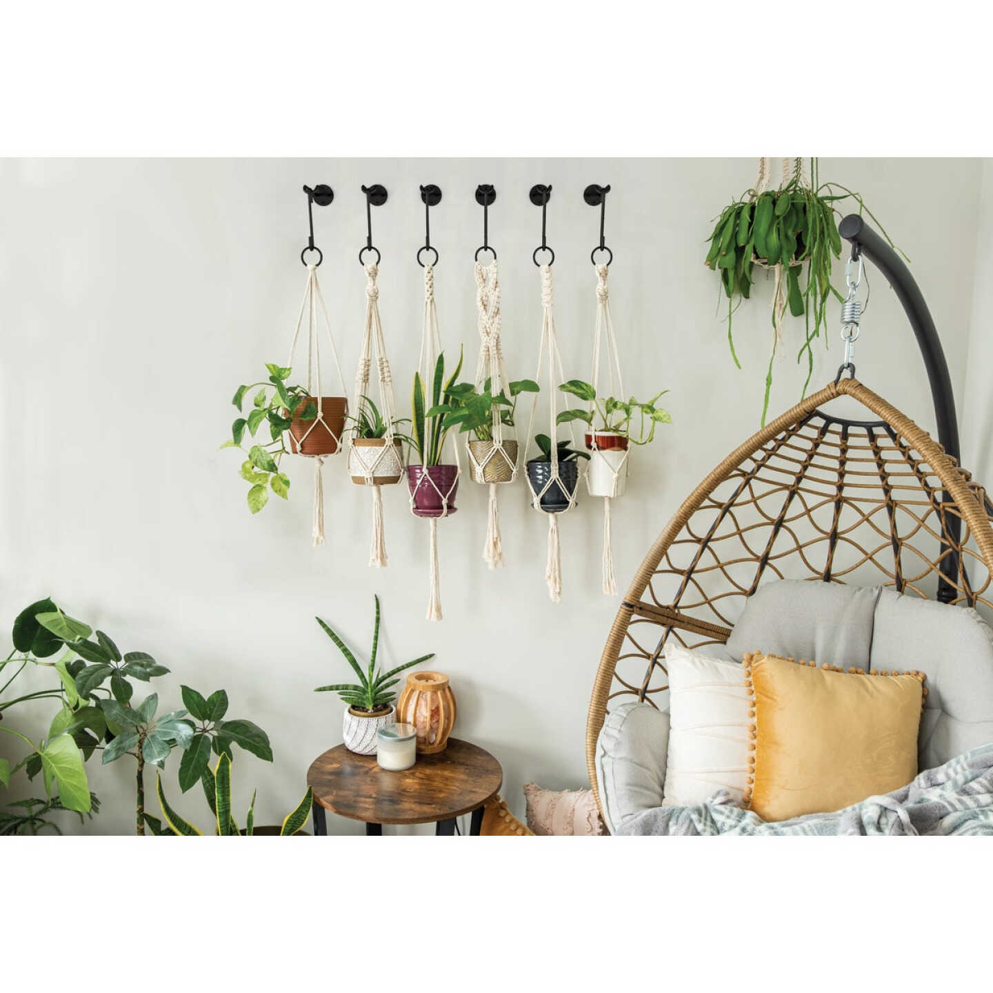 National Hardware 4 In. Black Steel Modern Small S-Hook Plant Hanger Image 2