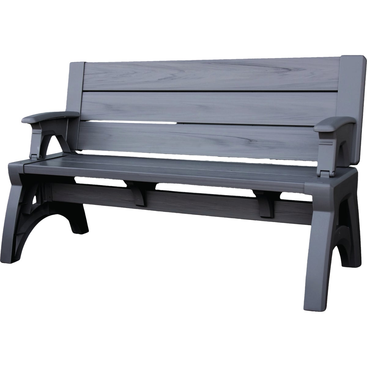 Convert A Bench 58 In. L Gen 2 XL Platinum Gray Foldable Bench