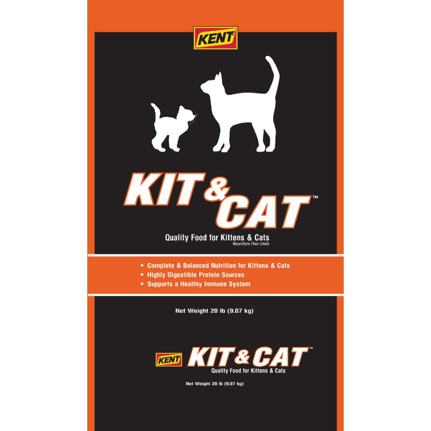 Kent Kit & Cat 20 Lb. All Ages Dry Cat Food Image 1