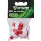 Vanguard 1 In. Red & White Push-Button Fishing Bobber Float (3-Pack) Image 2