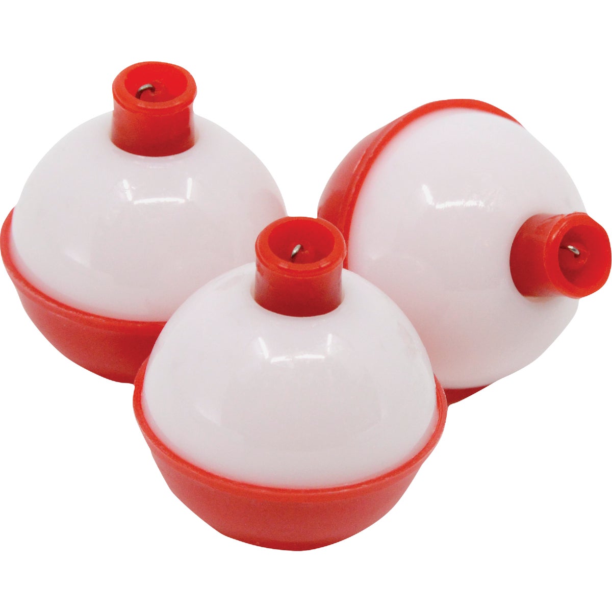 Vanguard Assorted Sizes red and white Push-Button Fishing Bobber Float (3-Pack)