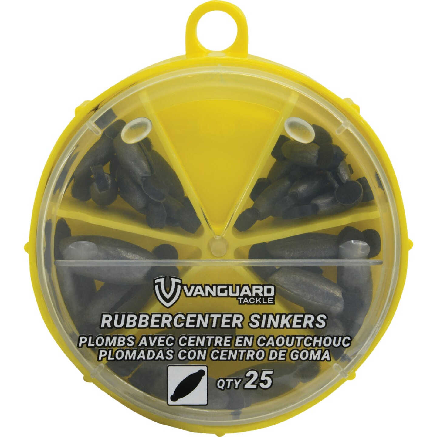 Vanguard 25-Piece Rubber Center Sinker Kit Assortment Image 1