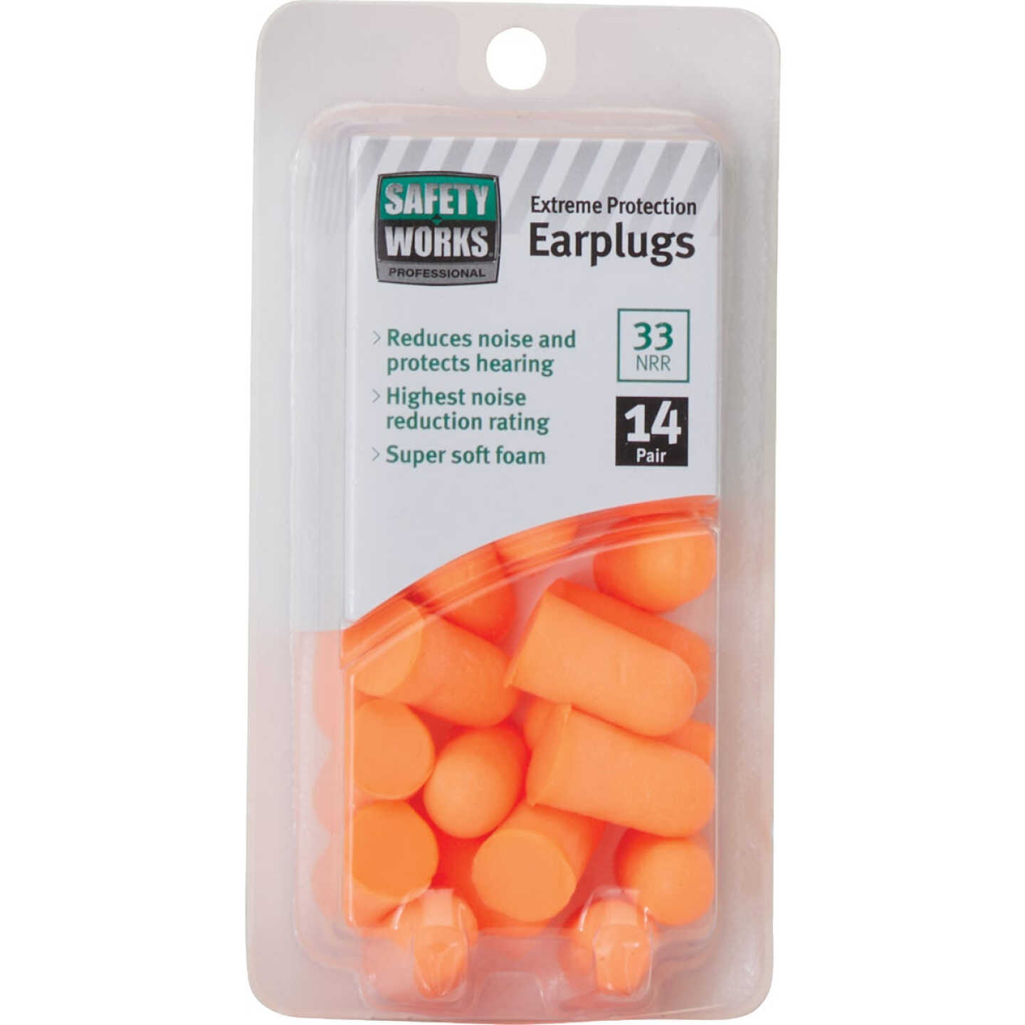 PIP Pro Safety All Day Comfort High Visibility Taper Disposable Ear Plugs (10-Pair) Image 2