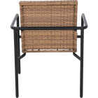 Sunjoy Brown Wicker Heavy-Duty Steel Stacking Lounge Chair Image 4
