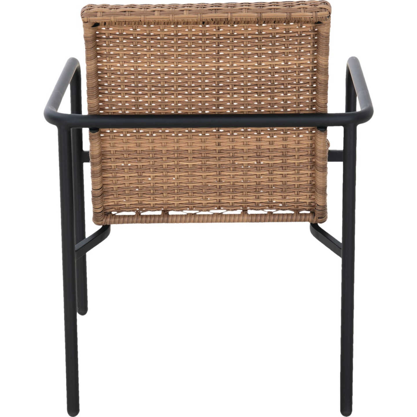 Sunjoy Brown Wicker Heavy-Duty Steel Stacking Lounge Chair Image 4