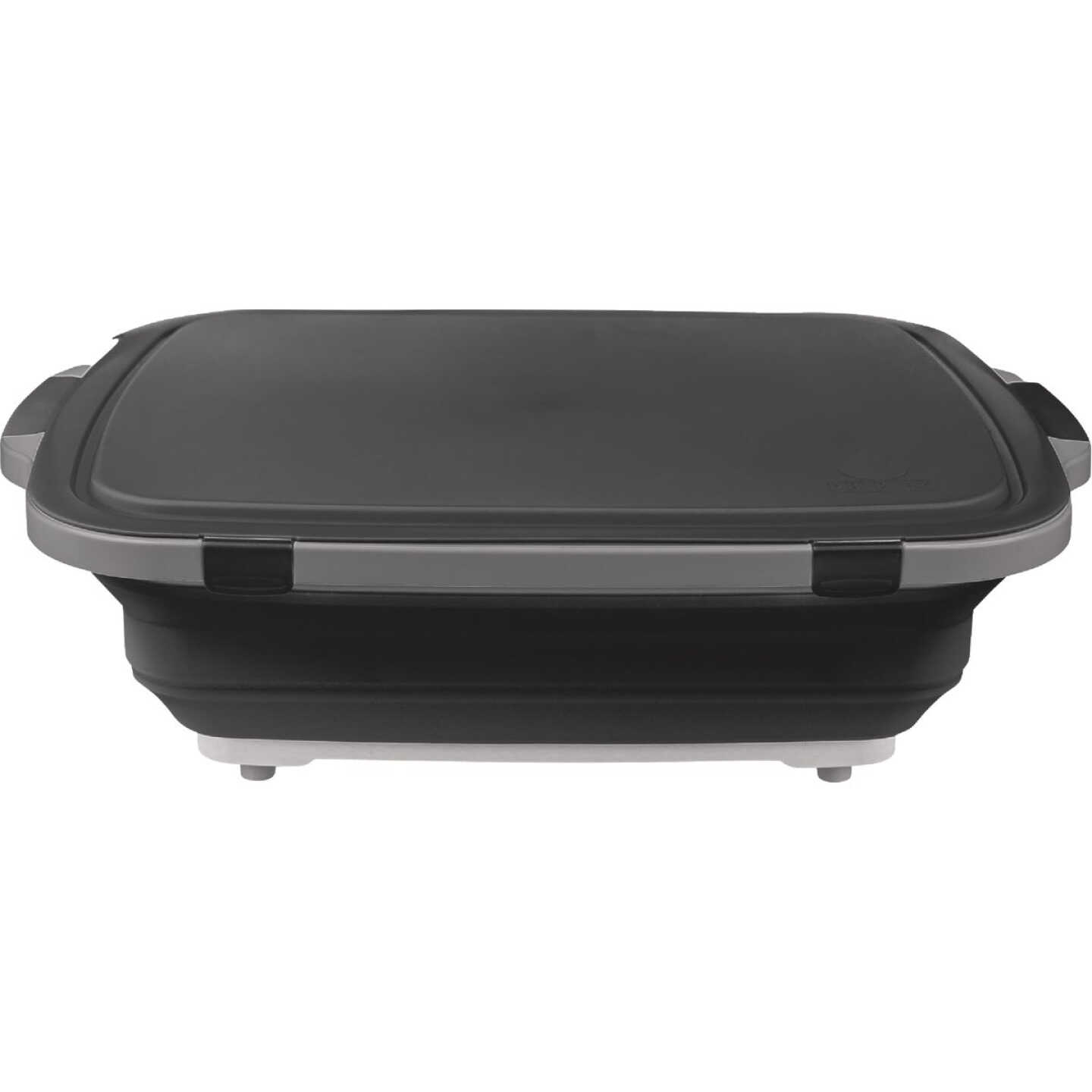 Drip EZ XL Black 22.5 In. L. x 16.25 In. W. x 5.5 In. D. Collapsible BBQ Prep Tub Image 4