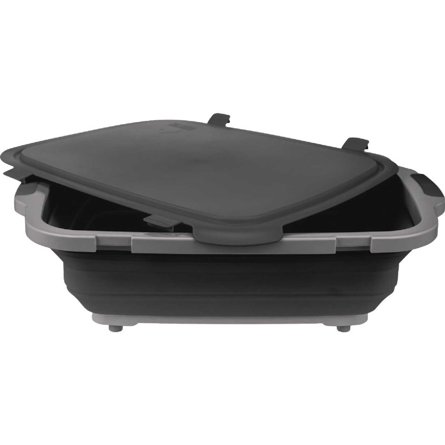 Drip EZ XL Black 22.5 In. L. x 16.25 In. W. x 5.5 In. D. Collapsible BBQ Prep Tub Image 1