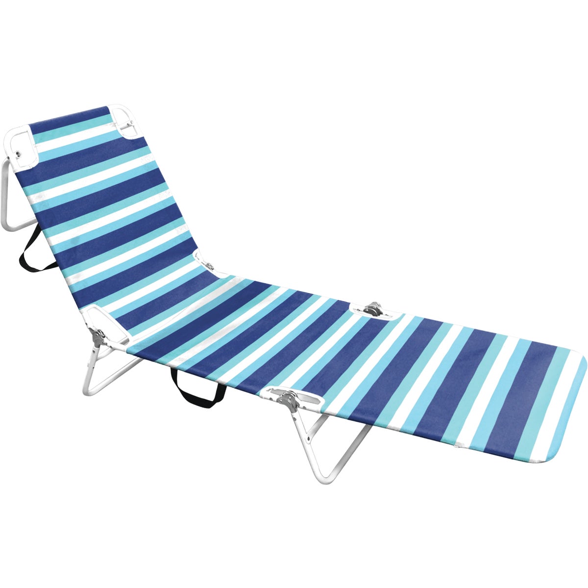 Cabana Beach Multiple Position Blue Folding Lounge Chair