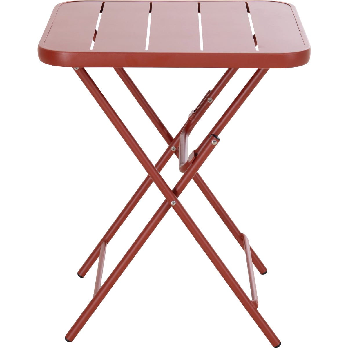 Sunjoy 24 In. Square Heavy-Duty Brick  Steel Folding Table Image 2