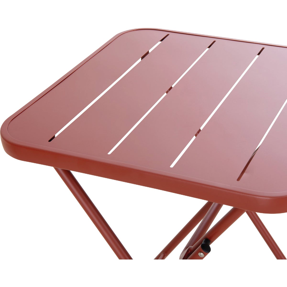 Sunjoy 24 In. Square Heavy-Duty Brick  Steel Folding Table Image 4
