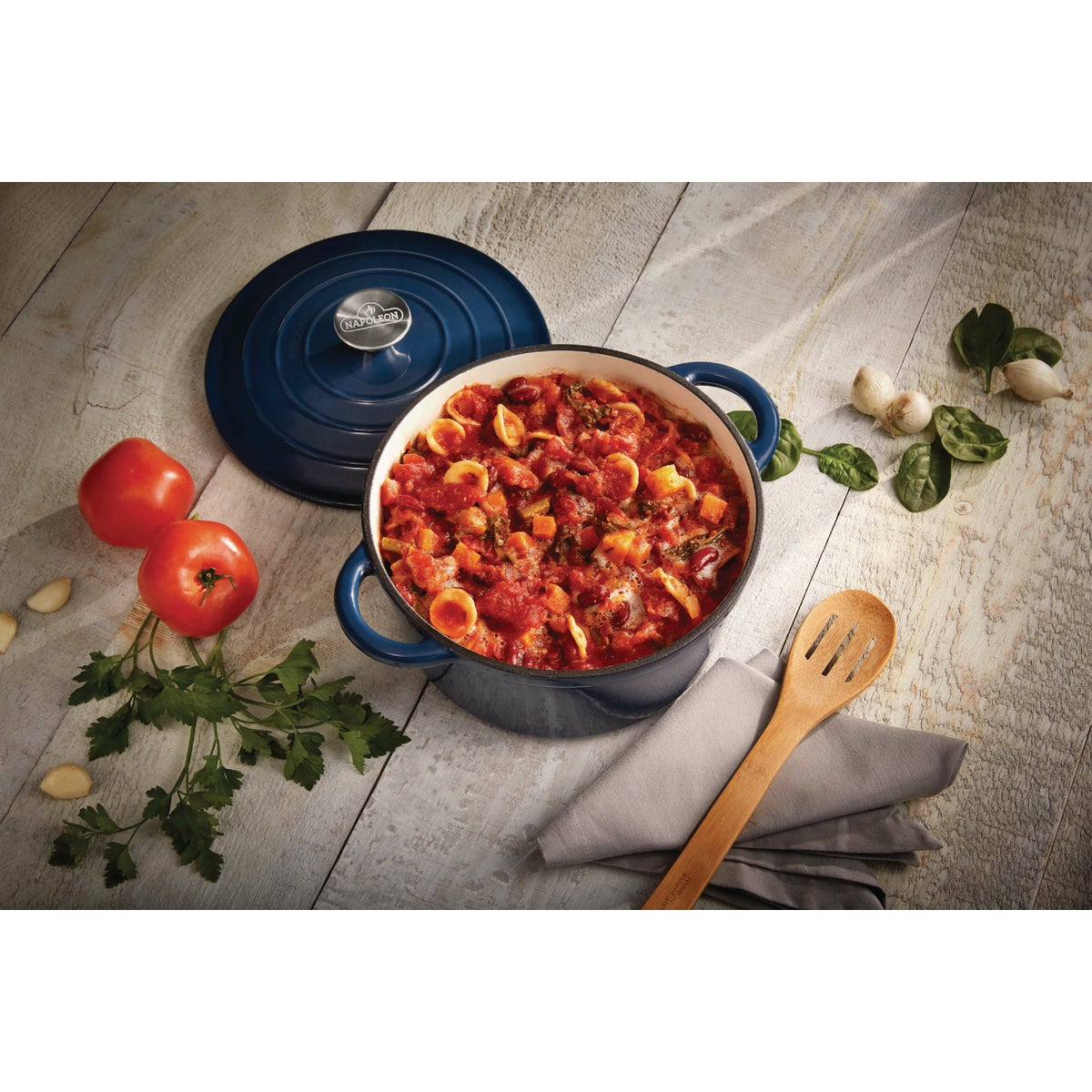 Napoleon Cast Iron Round Casserole Dish Image 2