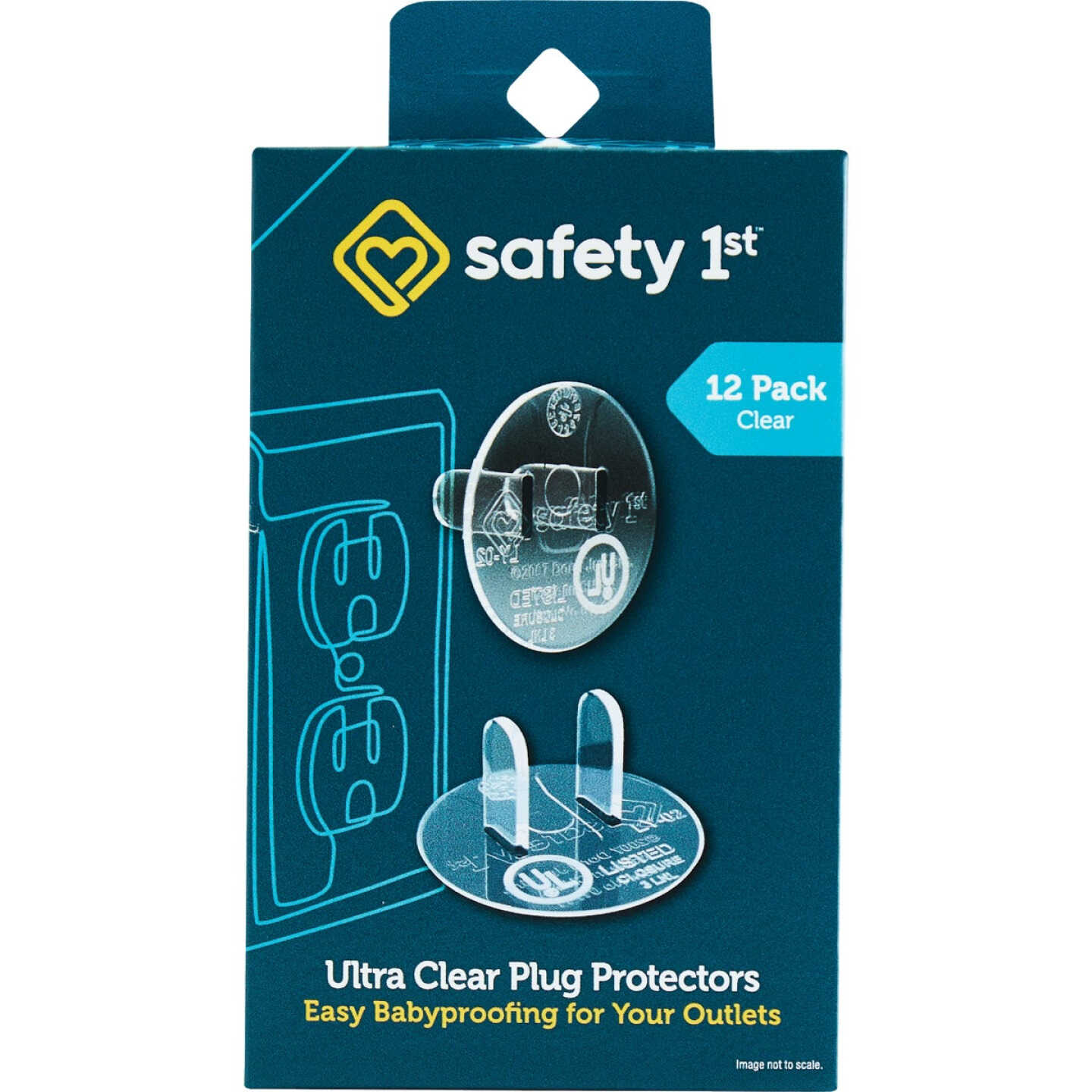 Safety 1st Ultra Clear Outlet Plugs (12-Pack) Image 1