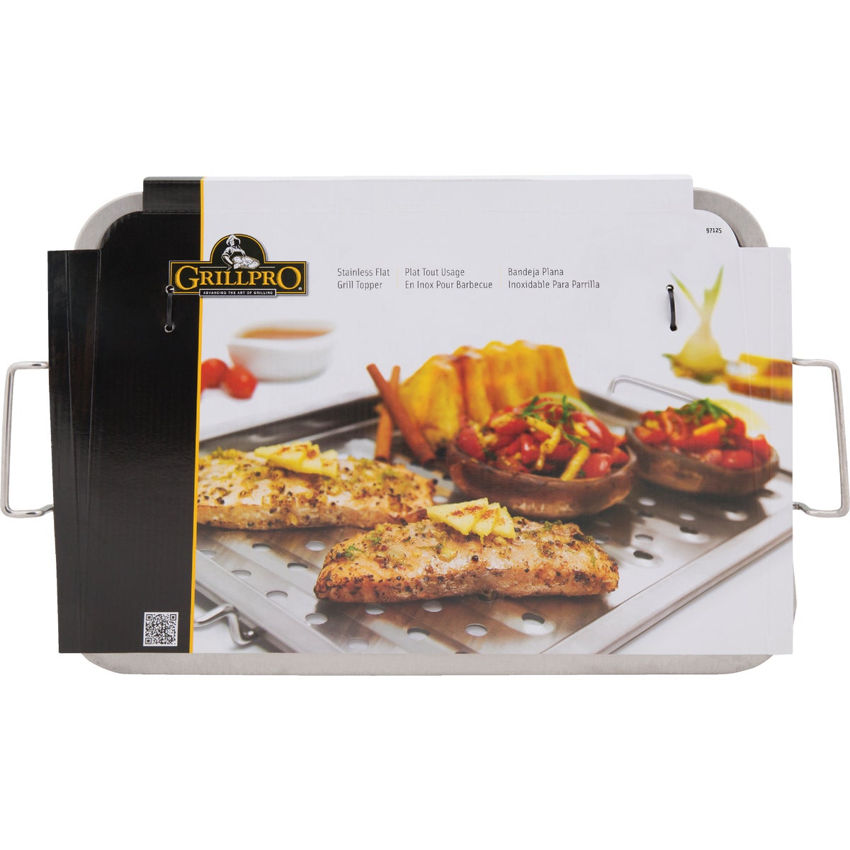 GrillPro 11 In. W. x 16 In. L. Stainless Steel Grill Topper Tray Image 2