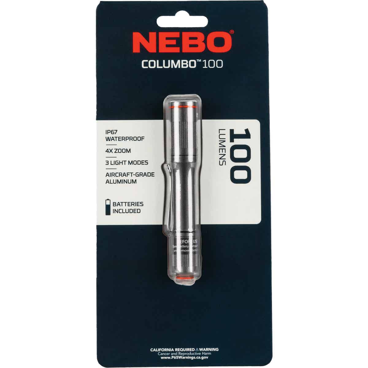 Nebo Columbo 100 Lm. AAA Anodized Aluminum LED Pen Light Image 6