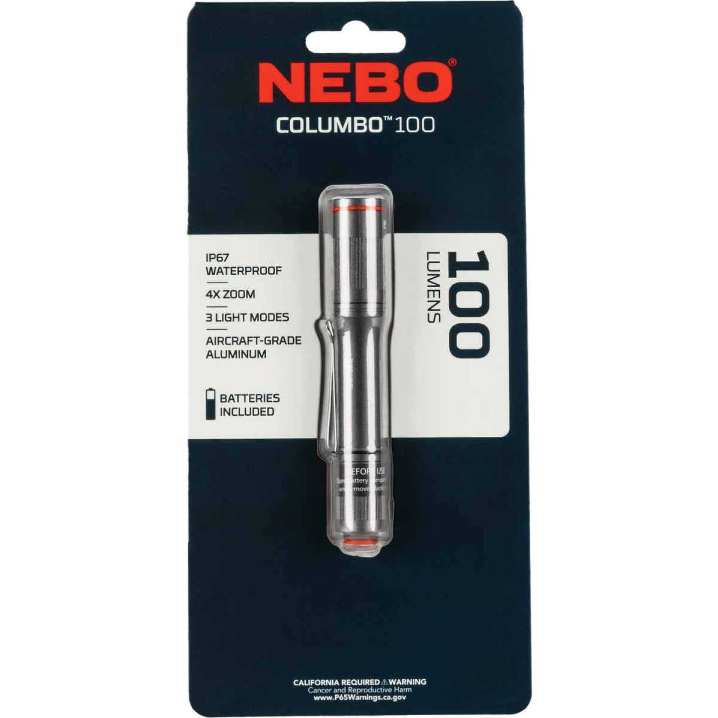 Nebo Columbo 100 Lm. AAA Anodized Aluminum LED Pen Light Image 6
