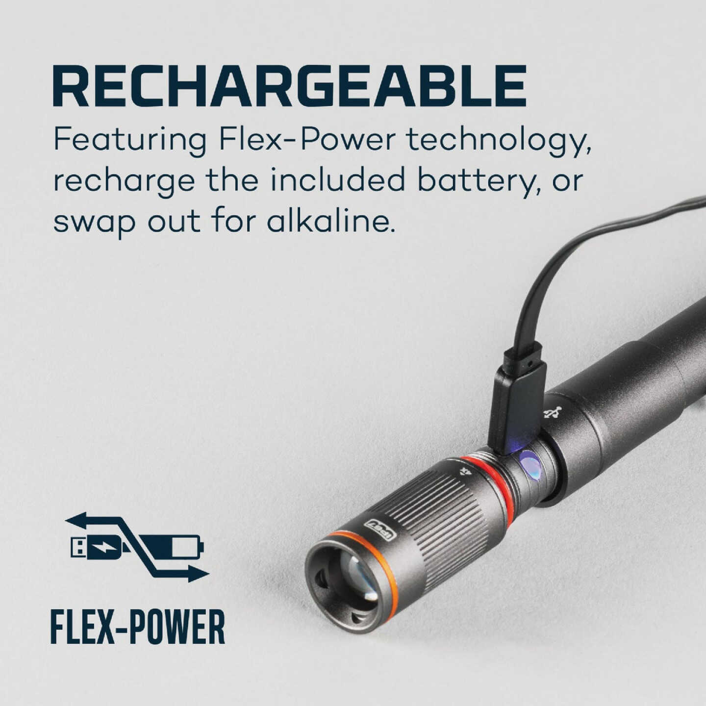 Nebo Columbo Flex 250 Anodized Aluminum LED Rechargeable Penlight Image 3